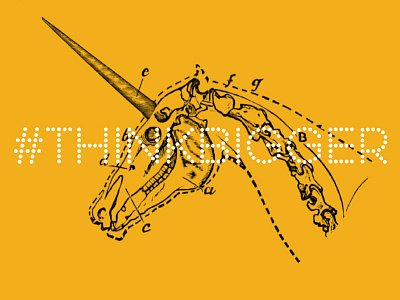#ThinkBigger anatomy illustration unicorn