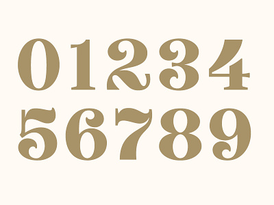 Display Numerals by Matt Potter on Dribbble
