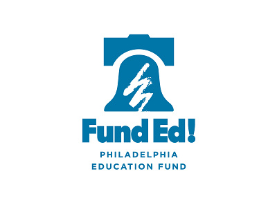 Fund Ed Logo Signature bell children education logo logomark logotype mark school systems