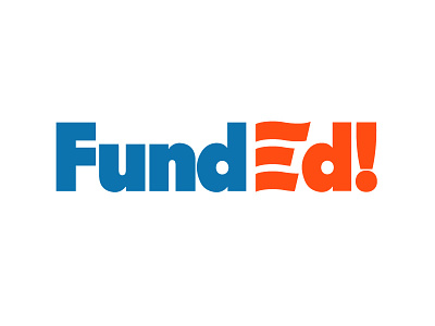 Fund Ed Logotype america education fundraising identity logo logotype mark patriotic philadelphia schools
