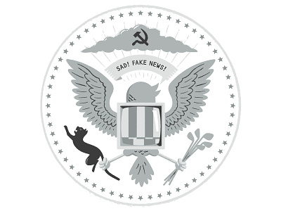 Presidential Seal Rebrand america branding eagle illustration maga president redesign seal trump
