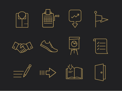 Training Guide Icons - Set 2 icons illustration