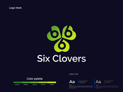 Six Clovers Logo Concept - Clovers logo design branding branding design clovers logo graphic design graphic designer leaf logo logo logo design logo design branding logo designer logo icon logo idea logo maker logo trend logos logotype modern logo monogram logo professional logo designer unique logo