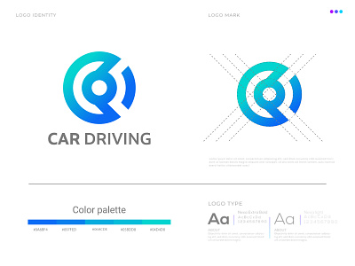 Car Driving Agency Logo concept - C logo mark