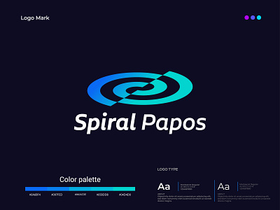 Spiral Papos Logo Concept - Modern Logo Mark