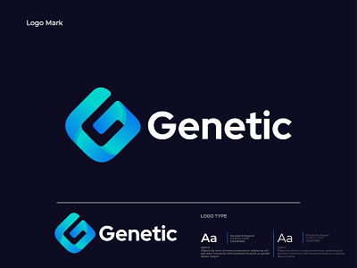 G letter Gradient logo design - G logo mark