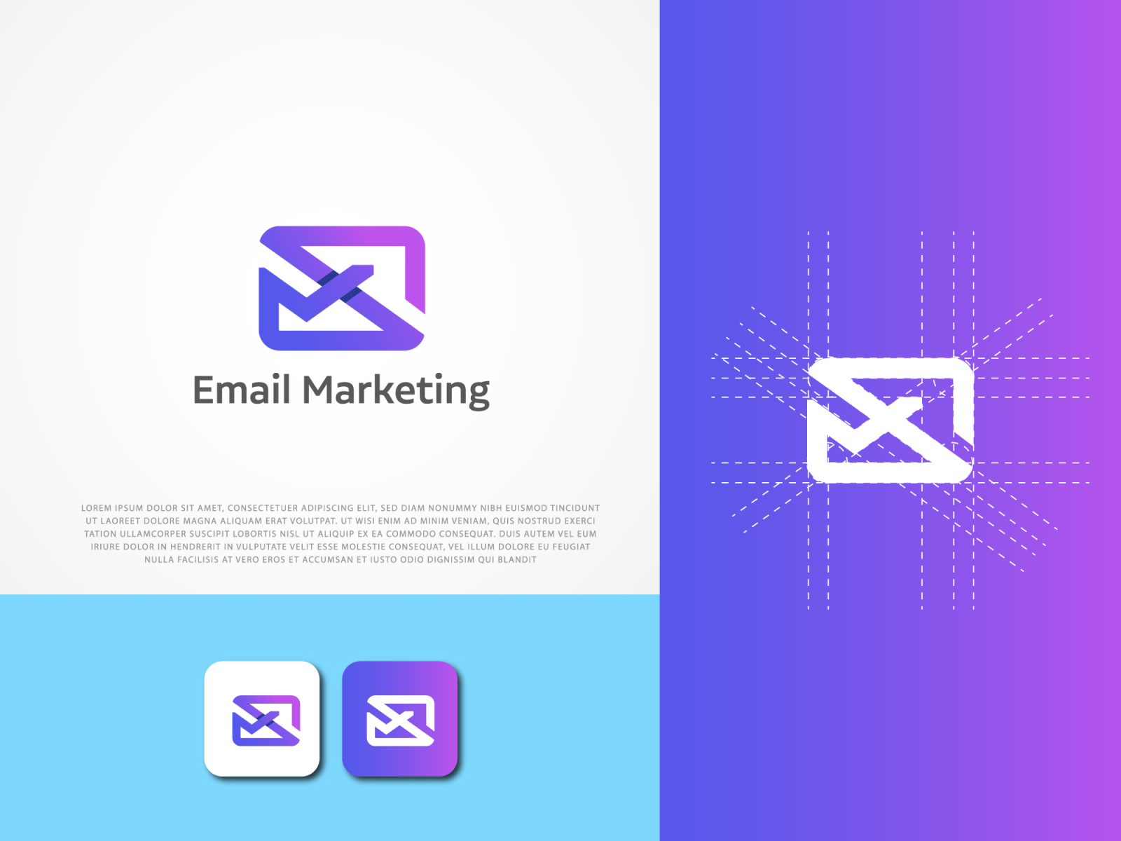 Email Marketing Logo Design Concept By Jishan Branding Agency On Dribbble