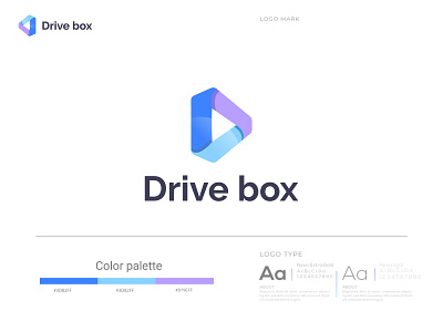 Drive box logo design concept