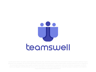 Teamswell logo design concept