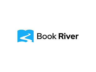 Book River Logo - Book Logo - River Logo - Path Logo abstract logo best logo desinger book logo branding branding design design education logo graduation logo graphic design icon knowledge logo logo logo design logo maker logos monogram logo negative space logo path logo river logo street logo