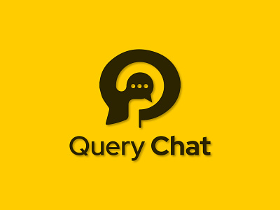 Query Logo - Chat Logo - Question Logo - Message Logo abstract logo branding branding design chat icon chat logo combination logo creative logo design icon logo logo design logo maker logos message logo minimal logo monogram logo query logo question logo thinking logo yellow color logo