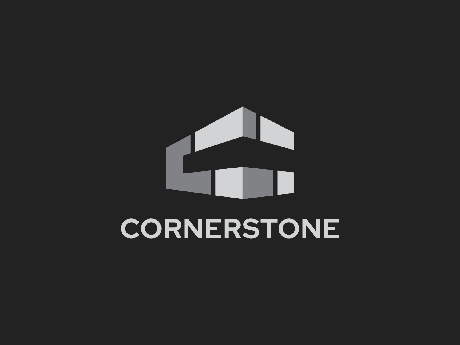 Cornerstone Logo design Construction logo by Jishan Branding