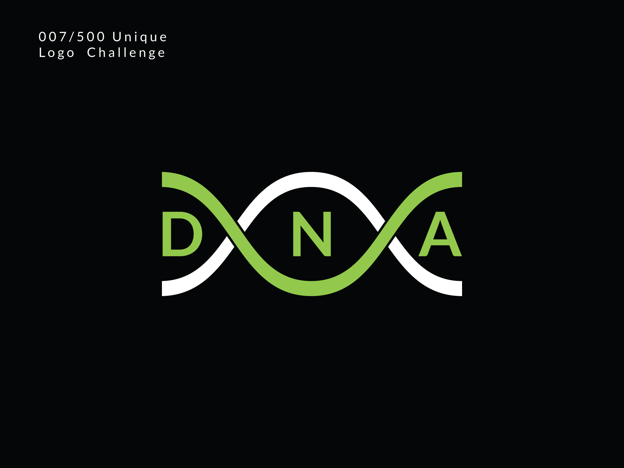 007 500 Daily Unique Logo Challenge Dna Logo Design By Jishan Branding Agency On Dribbble