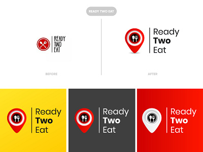 Logo Redesign - Before / After branding color design ecommerce food app logo psd redesign typography ui vector