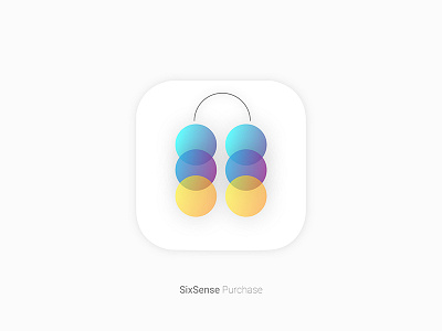 6 sense Purchase app icon app color corporate design graphics icon illustrator iphone psd