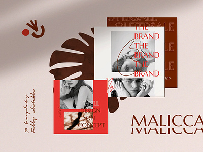 Malicca - Instagram Template blog blogger branding business card design design elegant fashion instagram instagram banner instagram post instagram post template instagram stories instagram stories pack instagram stories template modern posts professional simple trending typography