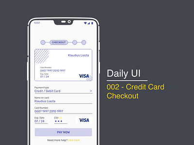 DailyUI - 002 - Credit Card Checkout