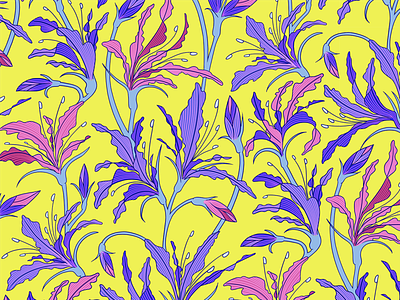 Delirious amaryllis botanical botanicals design floral floral design flowers illustration lily pattern plants seamless seamless pattern vibrant