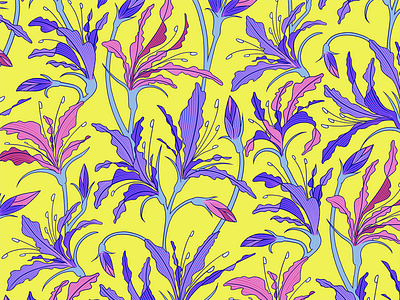 Delirious amaryllis botanical botanicals design floral floral design flowers illustration lily pattern plants seamless seamless pattern vibrant
