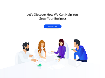 Teamwork Header Illustration brainstorming branding design flat illustration teamwork web website