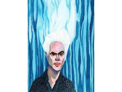 Jim Jarmusch illustration jim jarmusch portrait watercolor watercolour