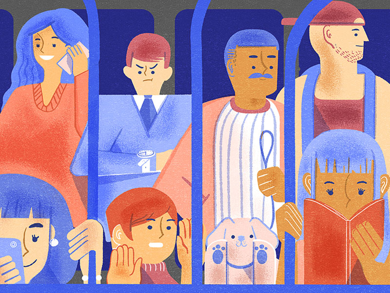 Public Transportation by Goldie Cai on Dribbble