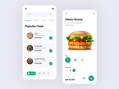 Exploration UI Design Food android app branding design flat illustration mobile mobile app navbar ui ux