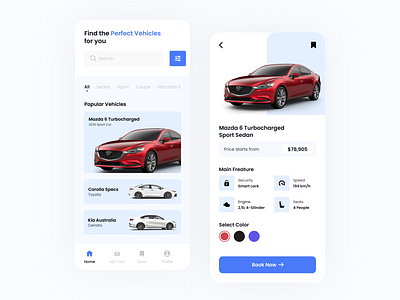 Car Marketplace - UI Design Mobile #Exploration android app branding design icon icons illustration minimal mobile mobile app typography ui ux vector web