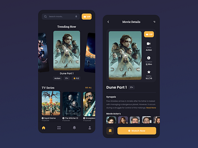 Streamov - Streaming Movie Design Screen