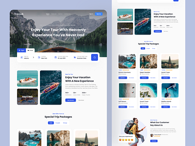 Traveyuk - Travel Landing Page Design