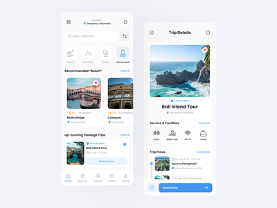 ExtraVacation - Travel Mobile Design