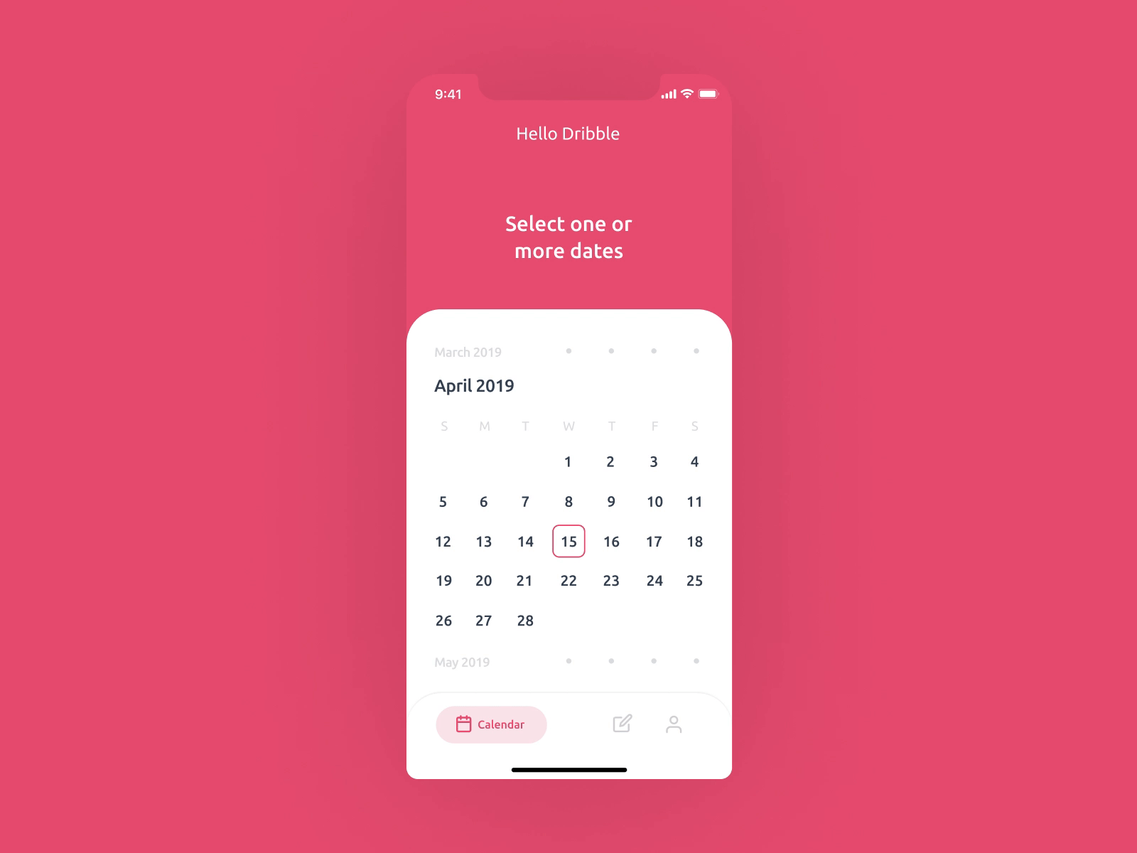 Calendar calendar app calendar ui mobile app ui ux