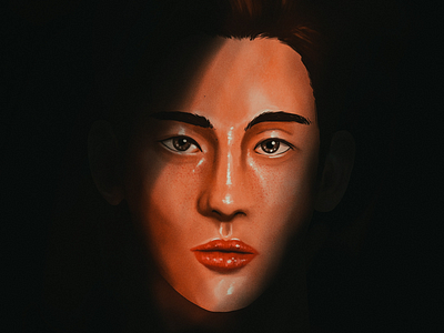 Portrait digital painting illustration portrait procreate