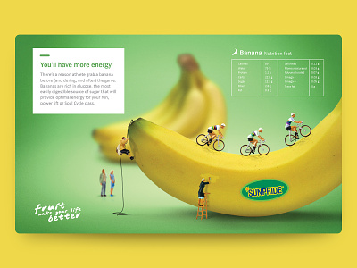Sunpride - Banana Nutrition Fact art direction branding design digital imaging illustration photoshop typography