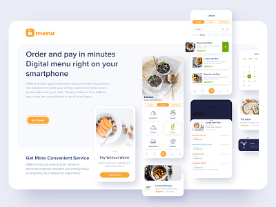 InMenu food food app food order interaction design interface menu order restaurant uidesign ux desgin waiter