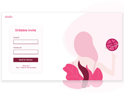 Dribbble Invite - Closed dribbble invite flat design flat illustration illustraion invite invite giveaway landing page minimal