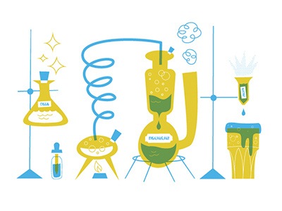 Beer Chemistry beer illustration poster science