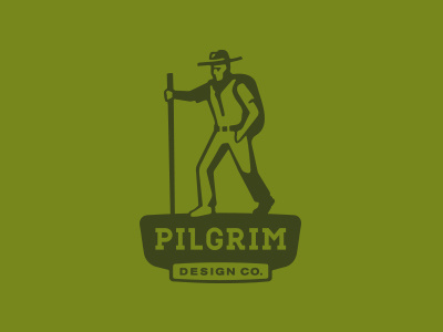 Pilgrim Logotype apparel camping circle hiking journey logo outdoors p pilgrim travel