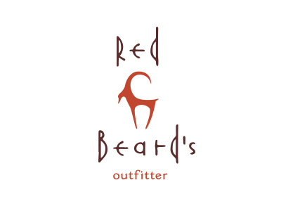 Round 1 beard brand camping hiking logo outdoors outfitter r ram red