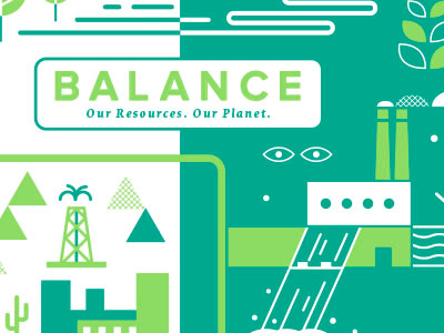 CSU Outcomes Magazine Cover balance cover energy green illustration magazine power sustainability