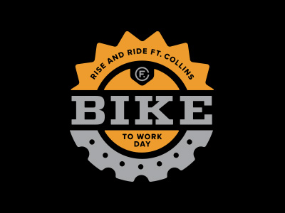 Bike to Work Day –Option 1 by Cameron Nelson on Dribbble