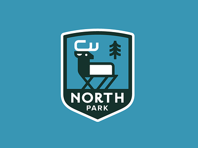 North Park Badge apparel badge blue colorado elk nature north outdoors park pine summer