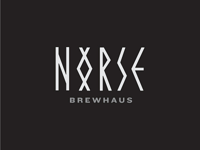 Norse Brewhaus – Personal Homebrew Concept beer branding brewery brewhaus homebrew logo norse runes scandinavian sword vikings