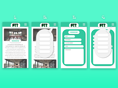 Ontwerp app PTT app design ui ux