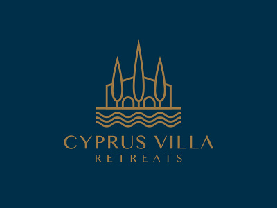 Cyprus Villa Logo cyprus icon icons illustration logo typo typography villa
