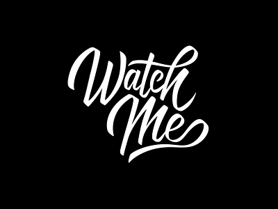 WatchMe Logo branding callygraphy design logo logotype typo typography watch me
