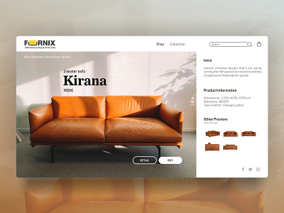 FURNIX - Web UI Concept app ardileyo branding design illustration interface product design ui uidesign user experience ux web website