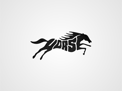 Horse Logo animal branding horse icon identity illustration lettermark leyonaga logo typography