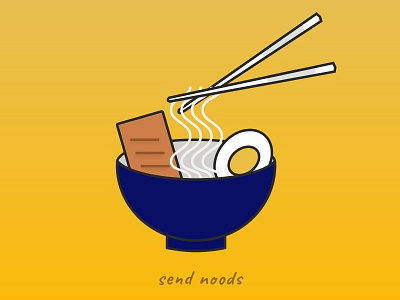 Ramen Noodles dailyui dailyuichallenge design flat food foodie foodies icon illustration noodles ramen ui vector