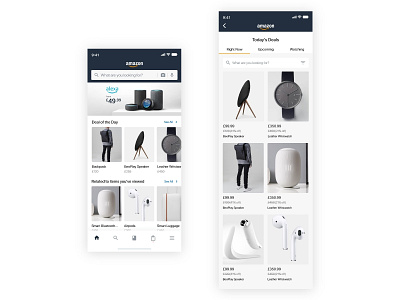 Amazon mobile app redesign app dailyui dailyuichallenge design ecommerce redesign ui ux web